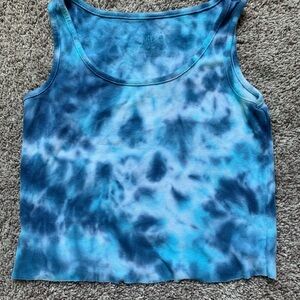 Justice Ocean Blue Tie-Dye Tank Top